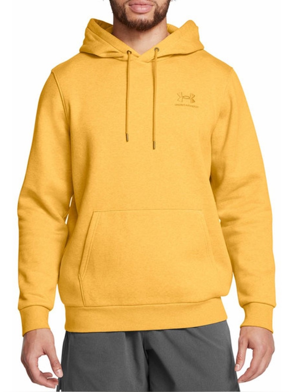 Under Armour Icon Fleece Hoodie Gold Yellow Heather 2XL